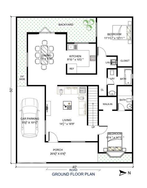 40x50 house plans with porches